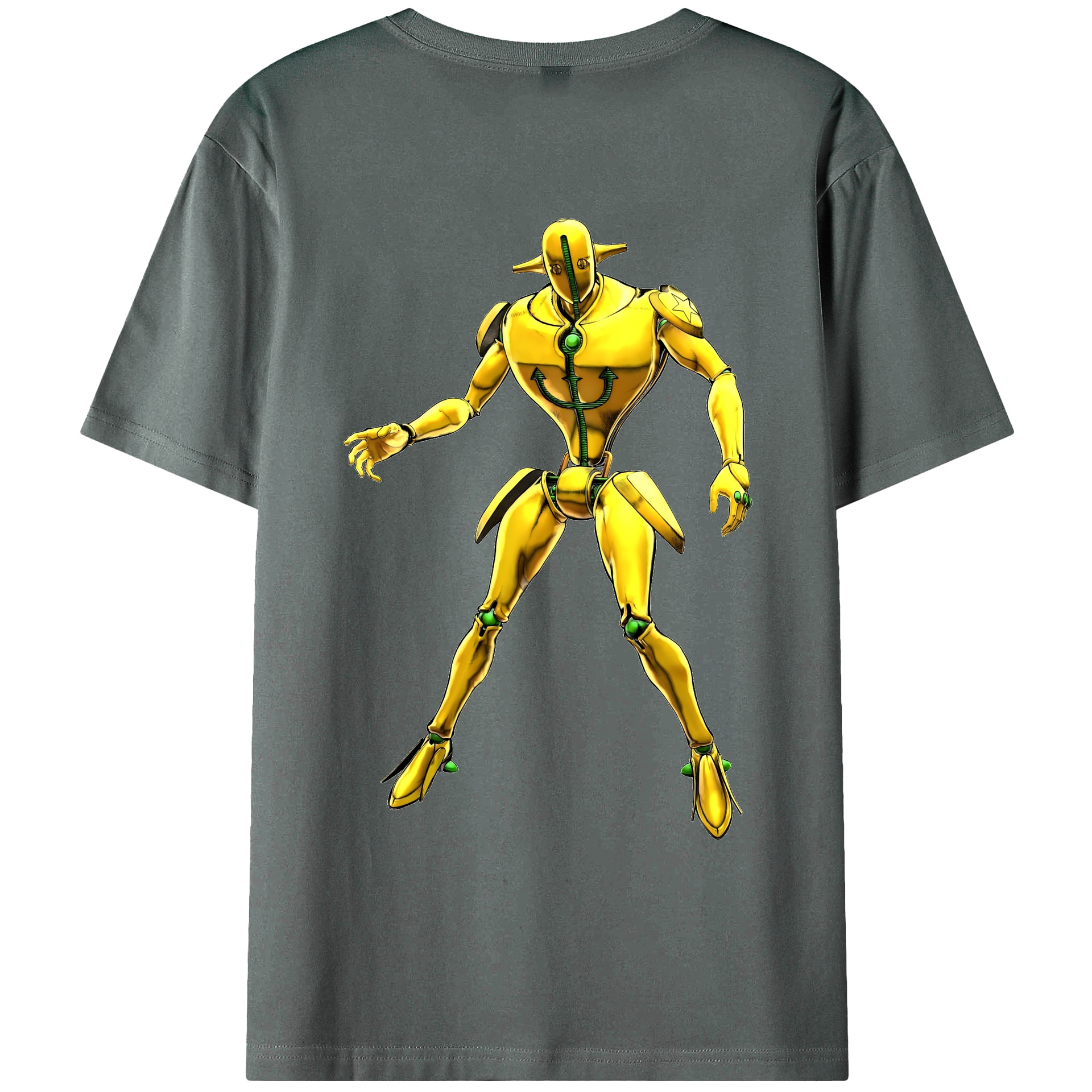 （画像用） ジョジョの奇妙な冒険 JoJo's Bizarre Adventure 綿100％ メンズ半袖Tシャツ（バックプリント） 通気性